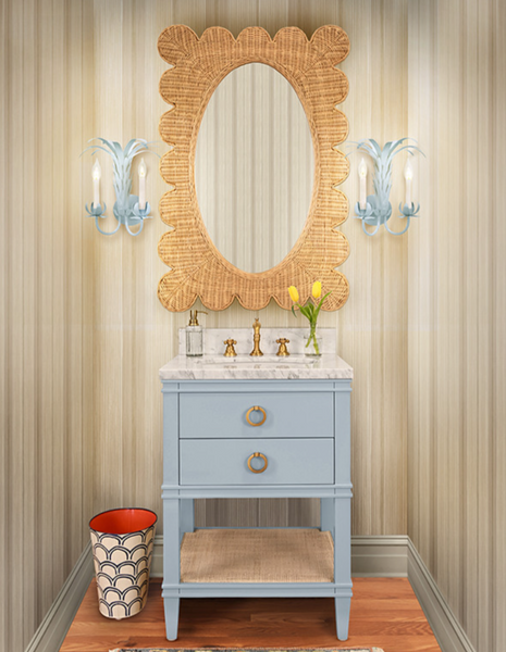 Lillian Woven Rattan Mirror