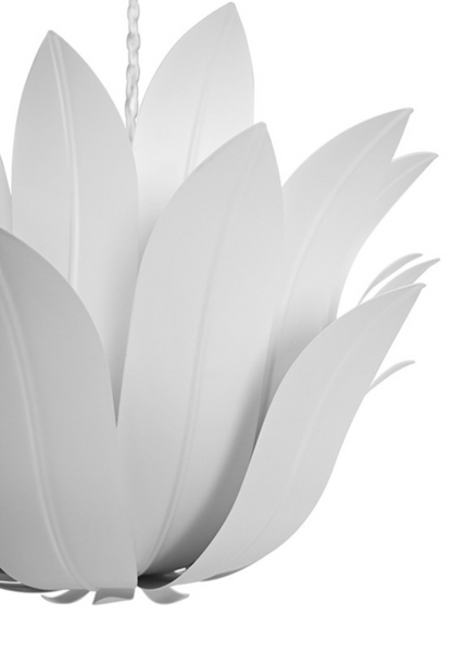 Leander White Leaf Blossom Chandelier