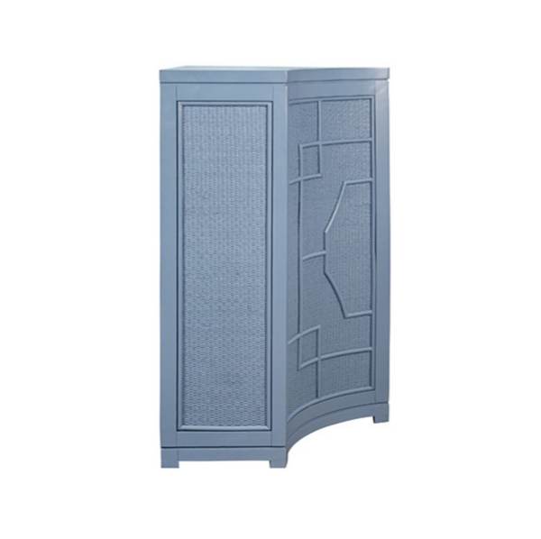 Isabel Rattan Capri Blue Rattan Cabinet