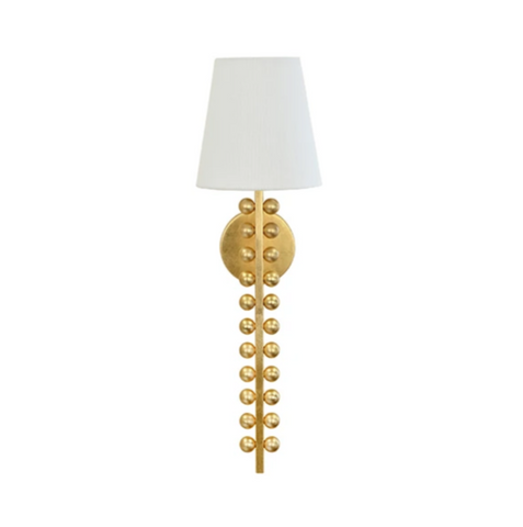Gino Gold Leaf Wall Sconce