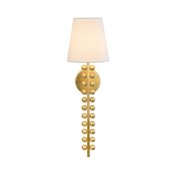 Gino Gold Leaf Wall Sconce