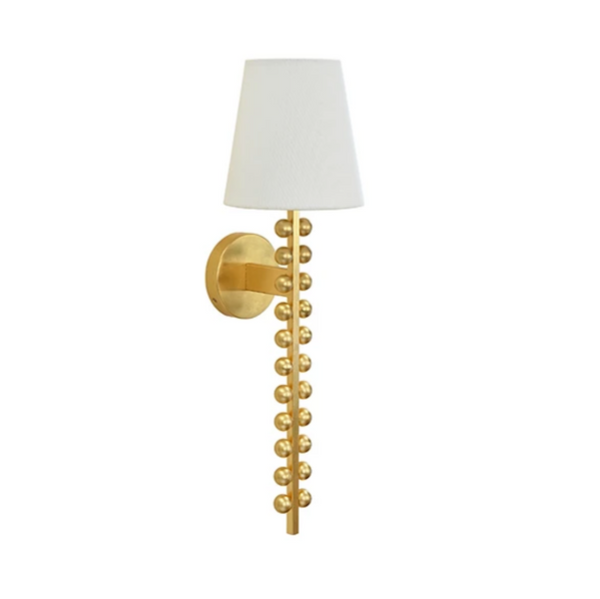 Gino Gold Leaf Wall Sconce