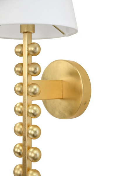 Gino Gold Leaf Wall Sconce