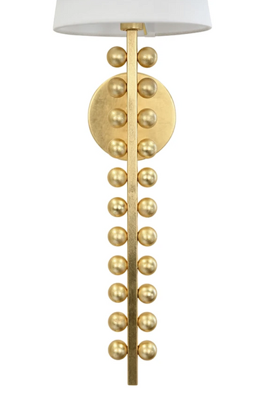 Gino Gold Leaf Wall Sconce