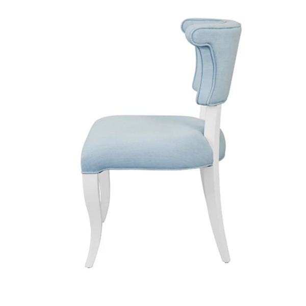 Eloise Light Blue Performance Linen Dining Chair