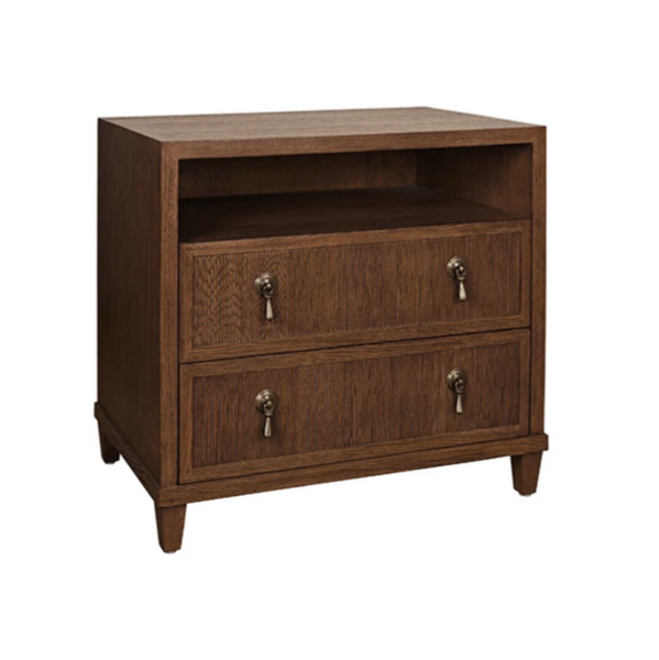 Corine Provincial Brown Fluted Oak Side Table