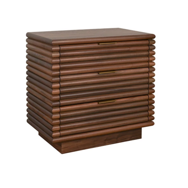 Mateo Walnut Reed Nightstand