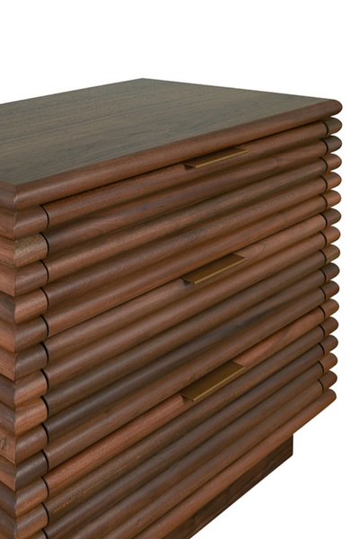 Mateo Walnut Reed Nightstand