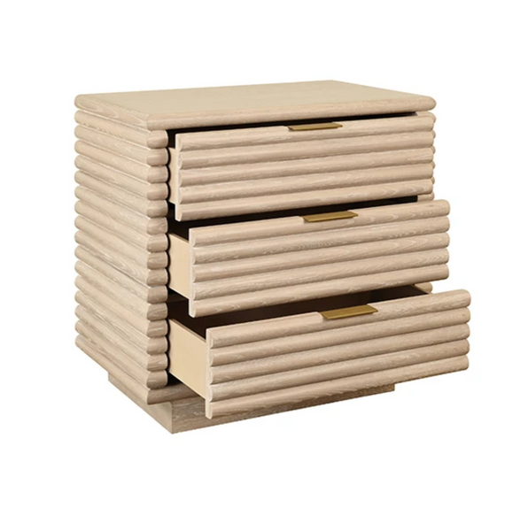 Mateo Cerused Oak Side Table