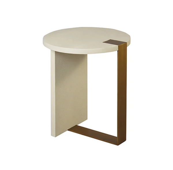 Harrington Faux Shagreen Side Table