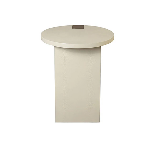 Harrington Faux Shagreen Side Table