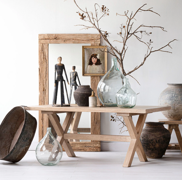 Taverna Elm Wood Dining Table - Matthew Izzo Collection