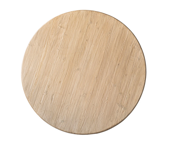 Rotund 48" Round Reclaimed Elm Wood Dining Table - Matthew Izzo Collection