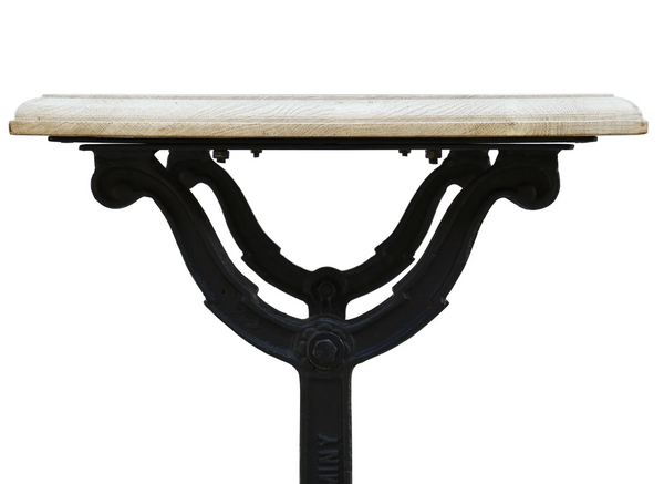 Avignon Lightly Distressed Whitewashed Oak Bistro Table - Matthew Izzo Collection