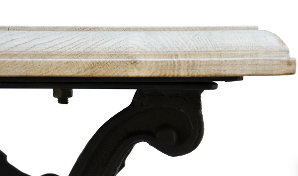 Avignon Lightly Distressed Whitewashed Oak Bistro Table - Matthew Izzo Collection
