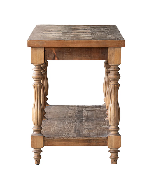 Bezier Recycled Pine Console Table - Matthew Izzo Collection