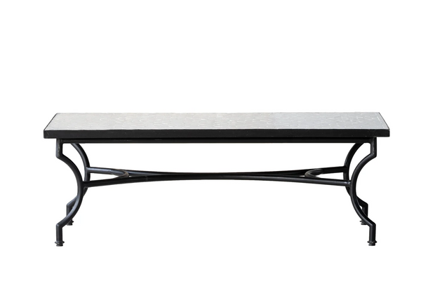 Moroccan Zellige Vanilla Tile Coffee Table - Matthew Izzo Collection
