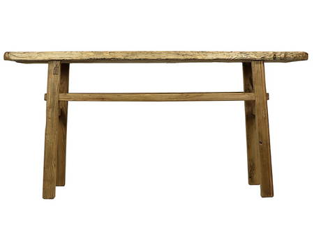 Reclaimed Wood Medium Village Console Table - Matthew Izzo Collection