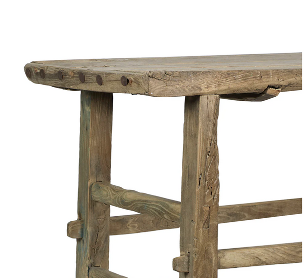 Reclaimed Wood Small Village Side Table - Matthew Izzo Collection