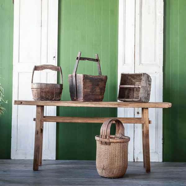 Reclaimed Wood Medium Village Console Table - Matthew Izzo Collection