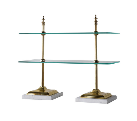 Brass Bistro Etagere - Matthew Izzo Collection