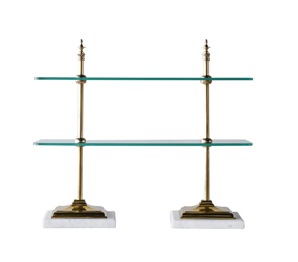 Brass Bistro Etagere - Matthew Izzo Collection