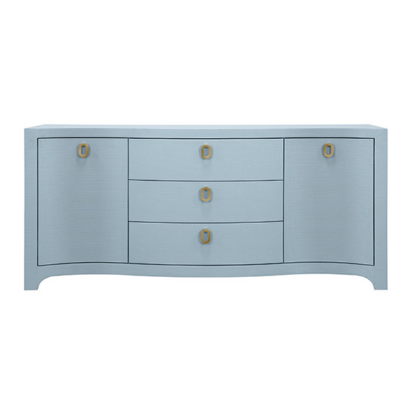 Paulina Light Blue Textured Linen Buffet
