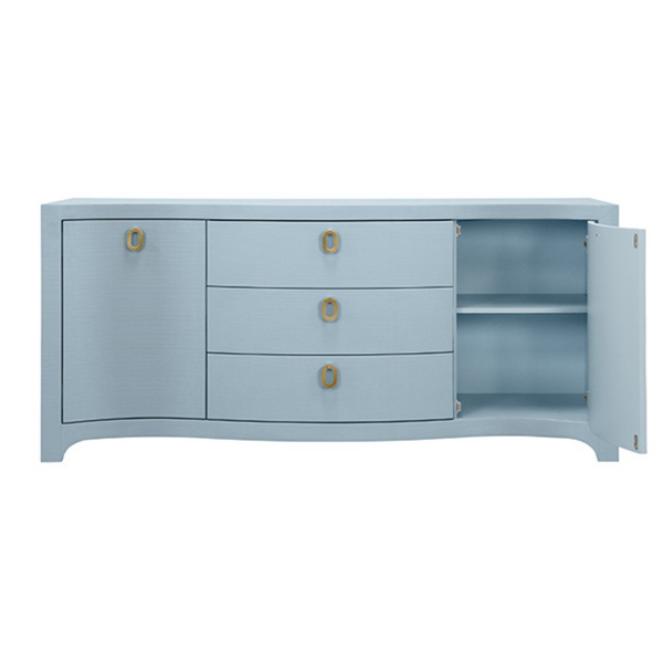 Paulina Light Blue Textured Linen Buffet
