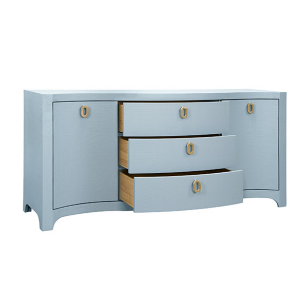 Paulina Light Blue Textured Linen Buffet