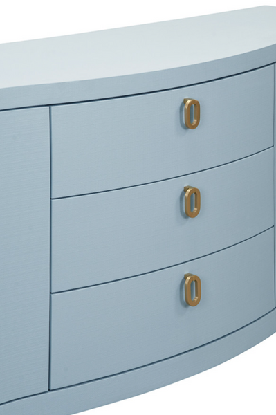 Paulina Light Blue Textured Linen Buffet