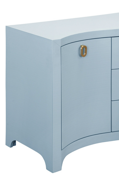 Paulina Light Blue Textured Linen Buffet