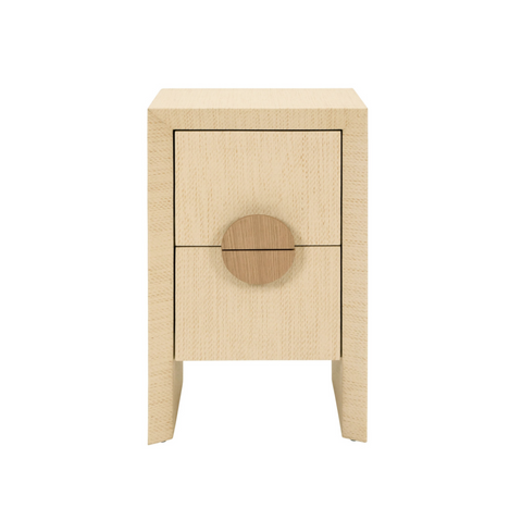 Parker Natural Grasscloth Side Table