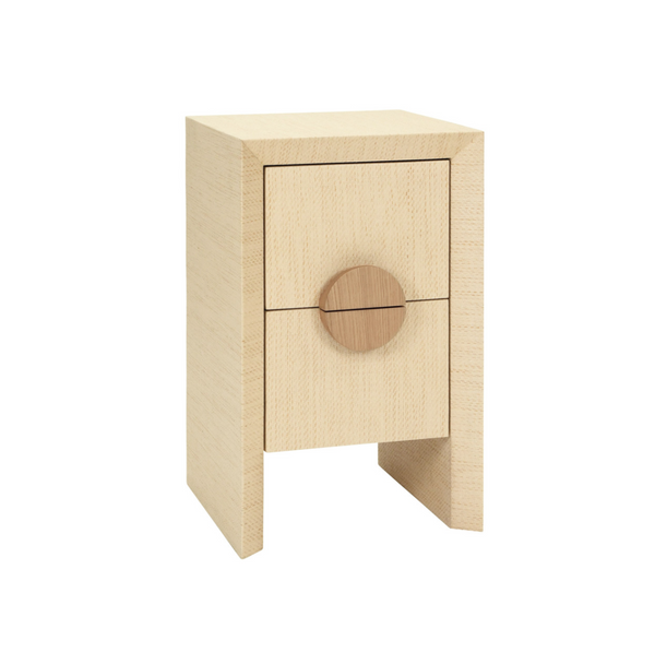 Parker Natural Grasscloth Side Table