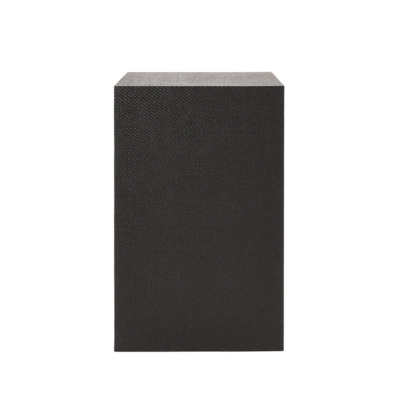 Parker Black Painted Grasscloth Side Table