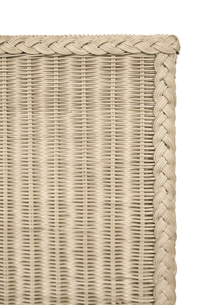 Abigail Two Drawer Light Blue Rattan Side Table