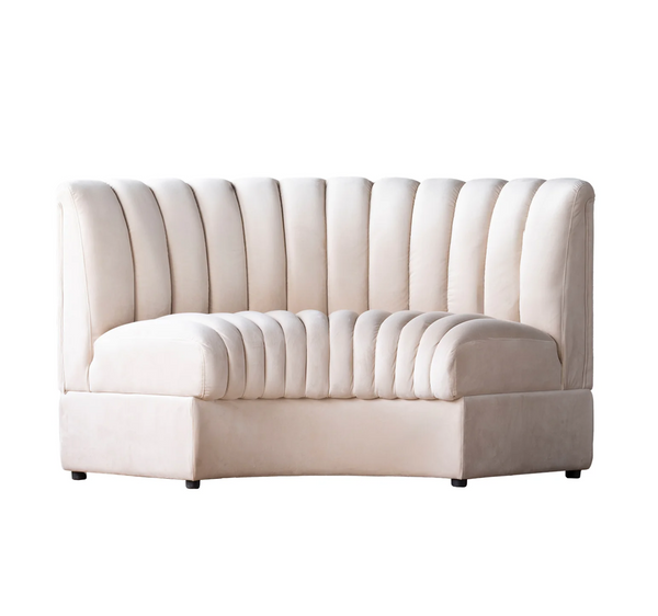 Estelle Oatmeal Modular Sofa: Straight, Curved, or Outside Corner - Matthew Izzo Collection