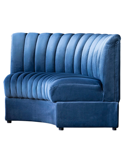 Estelle Navy Modular Sofa: Straight, Corner, or Outside Corner - Matthew Izzo Collection