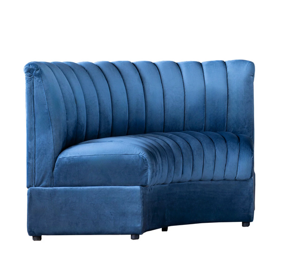 Estelle Navy Modular Sofa: Straight, Corner, or Outside Corner - Matthew Izzo Collection