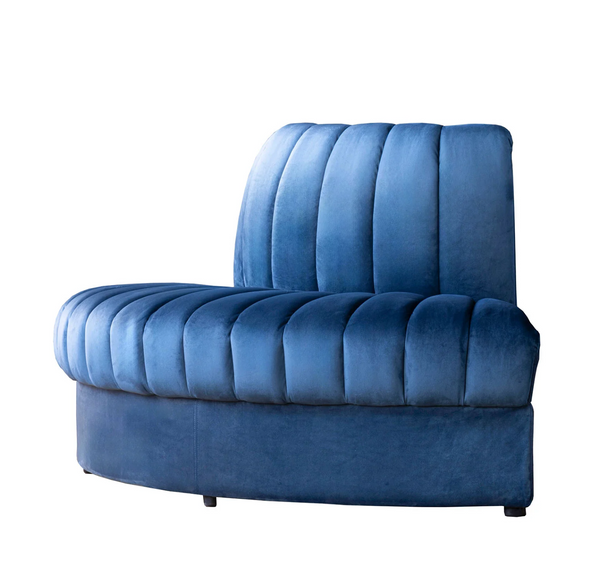 Estelle Navy Modular Sofa: Straight, Corner, or Outside Corner - Matthew Izzo Collection