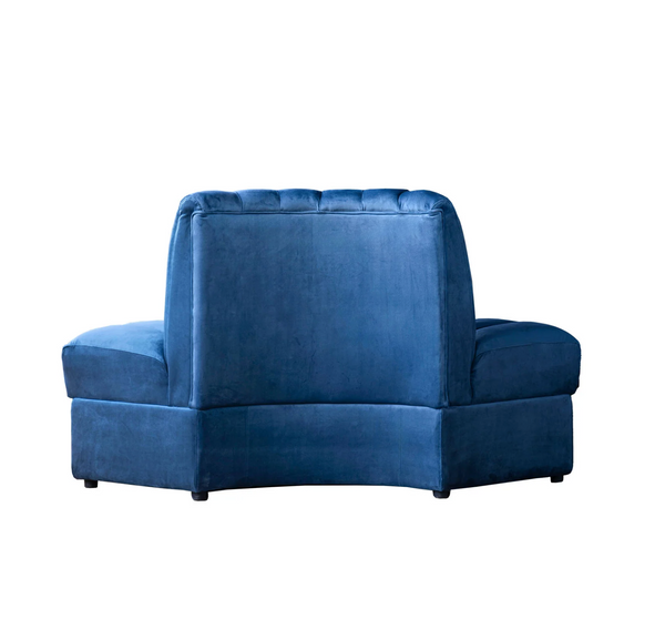 Estelle Navy Modular Sofa: Straight, Corner, or Outside Corner - Matthew Izzo Collection