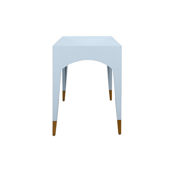 Mandi Glossy Light Blue One Drawer Desk