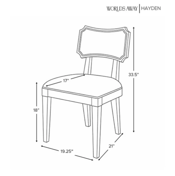 Hayden Camel Faux Leather Dining Chair