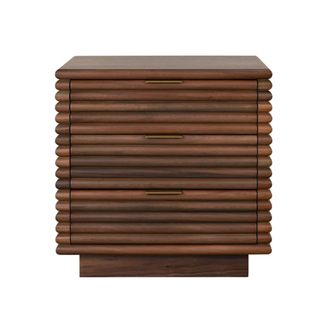 Mateo Walnut Reed Nightstand