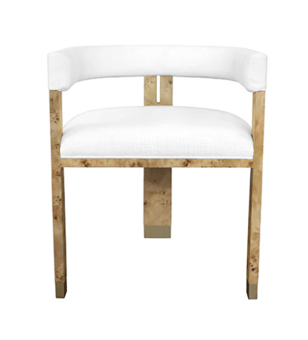 Worlds Away Jude Burl Wood Accent Chair - Matthew Izzo Home