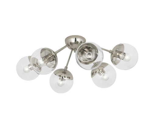 Robert Abbey Celeste Flushmount Polished Nickel - Matthew Izzo Home