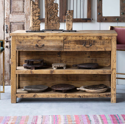 Rustic Timbers Frame Island/Buffet - Matthew Izzo Collection - Matthew Izzo Home