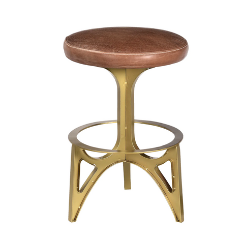 Ersa Leather Counter Stool - Matthew Izzo Collection - Matthew Izzo Home